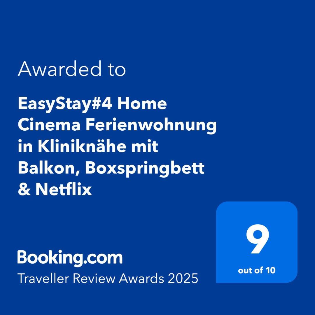 Easystay#4 Home Cinema Ferienwohnung In Kliniknaehe Mit Balkon, Boxspringbett & Netflix Bad Oeynhausen Esterno foto